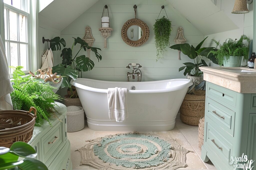 Le charme du vert d’eau dans la décoration de votre salle de bain