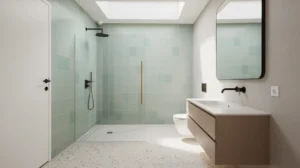 salle de bain vert d eau